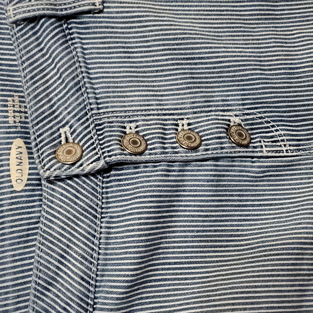 Old Navy jeans Rockstar Button up size 14 - Picture 2 of 4